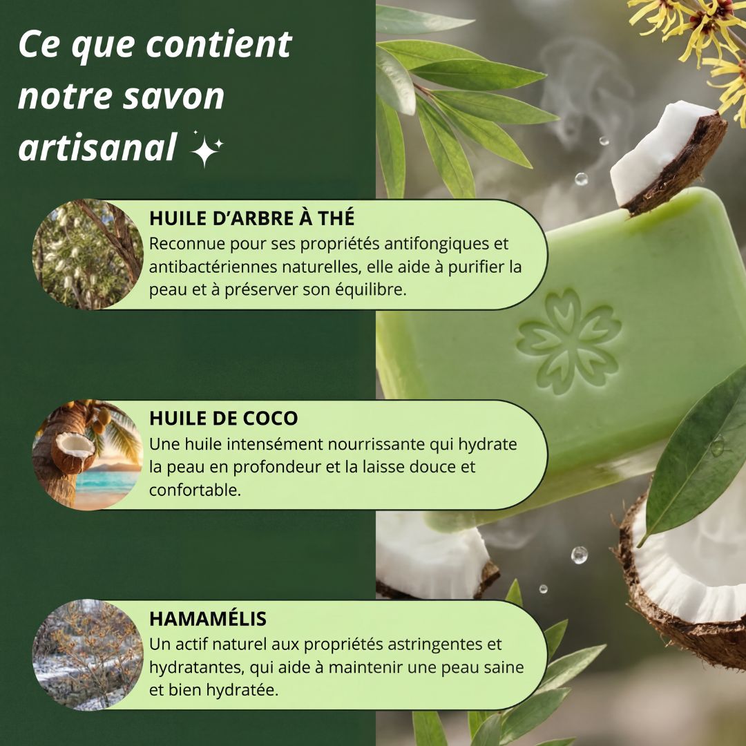 Sorenva® | Savon purifiant Antifongique 🎁 Filet moussant exfoliant offert